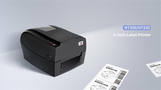 HPRT HT300 핫 전사 레이블 프린터: 장치 감지를 위한 고효율 QR코드 인쇄